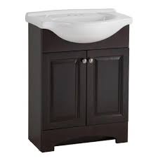 Featuring an oval basin, the white sink offers superb utility and durability. 24 Inch Vanities Bathroom Vanities Bath The Home Depot