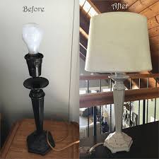 How To Chalk Paint A Lamp