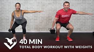 40 min total body workout with weights