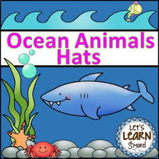 These Ocean Animal Hats Are A Perfect Addition To Your Ocean Unit Or Shark Week Perfect For Preschool Kindergarten Or Fi Ocean Animals Ocean Unit Animal Hats
