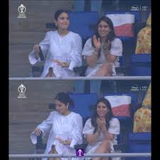 Sudhir Kumar Chaudhary on X: Anushka Sharma and Ritika Sajdeh in IND vs  PAK Clash ❣️ t.cox82k3aKZSU  X