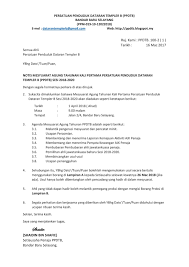 Semoga perkongsian contoh minit mesyuarat ini dapat membantu anda menghasilkan minit mesyuarat yang lengkap. Notis Mesyuarat Agung Tahunan Kali Pertama Persatuan Penduduk Dataran Templer B Ppdtb Sesi 2018 2020