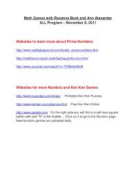 Fill in the missing numbers in the grids · 2. Math Logic Websites