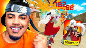 TESTEI O PODER DA NOVA SKIN DO JIRAIYA JOGANDO SOLO vs SQUAD