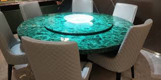 luxury jade malachite dining table and chairs set ots424 peacock stone furniture set table and chair sets chair set table and chairs