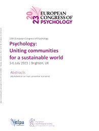 Abstracts of the 18th European Congress of Psychology