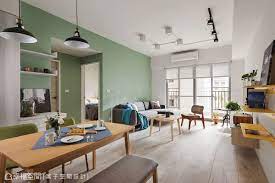 寓子空間設計 室內設計 北歐生活x 裸設計 green dining room scandinavian dining room bedroom false ceiling design