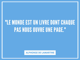 «le monde est un livre dont chaque pas nous ouvre une page». Facebook