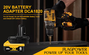 The older those batteries get and the more they are charged, then the faster they will lose their. Flagpower Dca1820 20v Battery Adapter For Dewalt 20v Lithium Battery Dcb205 Convert To Dewalt 18v Nicad Nimh Battery Tools Dc9096 Dw9096 Dc9099 Dw9099