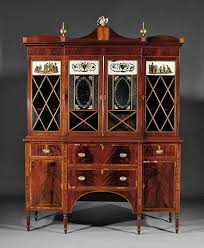 American Federal Breakfront Bookcase Breakfront Bookcase Breakfront Reproduction Furniture