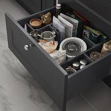 We asked professional organizers to recommend the best drawer organizers and dividers for dresser, kitchen, desk, and junk drawers. 3663602479383 Deep Drawer Dividers Sfc Diy At B Q