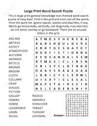 Posted in printable puzzles, printable word search puzzles. Large Print General Knowledge Word Search Puzzle Of Easy Level Royalty Free Cliparts Vectors And Stock Illustration Image 149376448