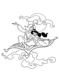 Printable magic carpet shimmer and shine coloring page. Aladdin And Jasmine In The Night Ride Using Magic Carpet Coloring Page Download Prin Free Disney Coloring Pages Princess Coloring Pages Bird Coloring Pages
