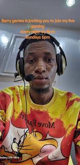 Barry games is inviting you to join my live gaming every nigth by 8pm...