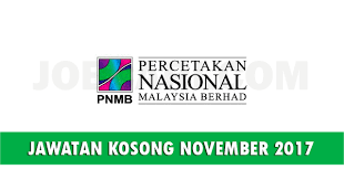 Harga terbaru 2021 mulai rp 287353. Jawatan Kosong Di Percetakan Nasional Malaysia Berhad Pnmb Terbuka November Jobcari Com Jawatan Kosong Terkini