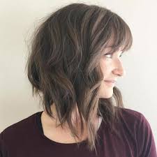 You can make is amazing by cutting your hair into medium length. Short Angled Bob Haircut With Bangs Jelitaf