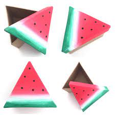Sunny Summer Party Inspo Little Watermelon Slices Using Our Triangle Paper Mache Boxes Www Craftworkz Com Au Crafts Paper Mache Crafts Wholesale Crafts