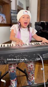 8-year-old Zoe Erianna challenged herself to sing and play I Want You Back  by The Jackson Five!