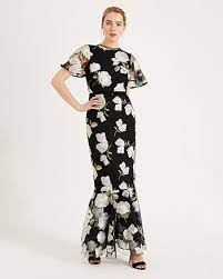 Looking for a good deal on white embroidered dress? Phase Eight Christine Embroidered Flower Maxi Dress Black White Myonewedding Co Uk