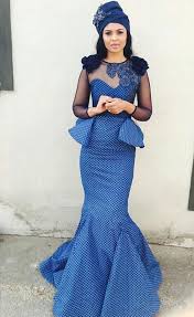 Simple And Beautiful Blue Dress Designs For Pretty African Women South African Traditional Dresses Shweshwe Dresses African Traditional Dresses