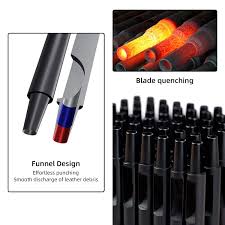 WUTA Leather Punches Round Hole Puncher Plating Titanium Hollow