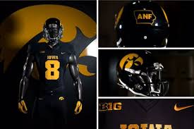 Heres Your Iowa Hawkeye Blackout Uniforms For Tonight