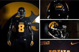 heres your iowa hawkeye blackout uniforms for tonight