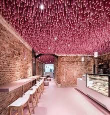 7 Beautiful And Amazing Pink Places Restaurant Design Bakery Interior Restaurant Interior Design