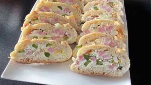 Fabuleuse Baguette Apero Farcie Au Jambon Un Regal Tonmag Recette Baguette Farcis Baguettes Apero Recettes De Cuisine