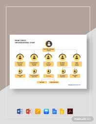 free front office organizational chart template word