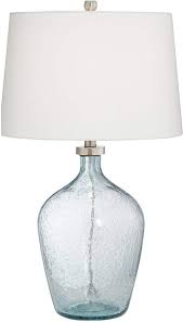 Pacific Coast Clear Blue Bubble Glass Table Lamp Reviews Home Macy S In 2020 Blue Glass Lamp Table Lamp House Lamp