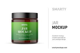 Amber Jar Mockup Amber Jars Mockup Jar
