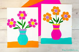 Paintings i love beautiful paintings flower paintings painting flowers hydrangea painting tree paintings garden painting easy paintings selling paintings paintings i love beautiful paintings floral artwork impressionist art impressionism abstract flowers vase of flowers painting arte. Easy Cork Stamped Flower Painting For Kids To Make Projects With Kids