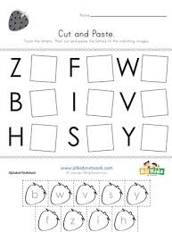 Each worksheet has the full alphabet, but with some of the letters missing. Cut And Paste Letter Matching Worksheet All Kids Network