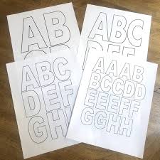 These 3 inch alphabet stencils are suitable for your craft projects. Free Alphabet Printables Letters Worksheets Stencils Abc Flash Cards What Mommy Does