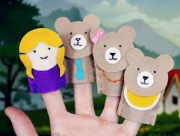 Goldilocks The Three Bears Finger Puppet Set Bear Crafts Preschool Finger Puppets Goldilocks The Three Bears