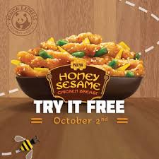 free honey sesame chicken breast entree