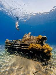 The Tank On The Bottom Of The Jordan River Abandoned Photography Urban Exploration Urban Explorer Travel A In 2020 Underwater Ruins Abandoned Underwater Pictures