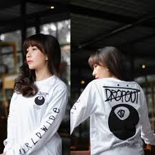 Harga rp 95.000 kode ae 053 diskripsi jual baju kaos lengan panjang biru, model chery belle dengan motif pelangi dan model terbaru dilengkapi dengan ikat pinggang imut. Kaos Distro Terbaru Lengan Panjang Sambungan Original Online Wa 08121756675