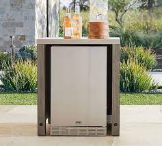 With all stainless steel appliance package complete with 4 pallets of olde english wallstones, 2 concrete lintels, and a top of the line stainless steel appliance package, which includes: Abbott Outdoor Kitchen Fsc Acacia Convertable Refrigerator Cabinet Gray Wash Pottery Barn
