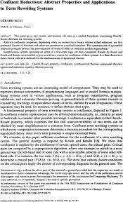 Confluent Reductions Abstract Properties And Applications To Term Rewriting Systems Abstract Properties And Applications To Term Rewriting Systems Journal Of The Acm Vol 27 No 4