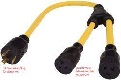 We did not find results for: Generator 30 Amp Male To Dual 20 Amp Female Y Cord Adapter Etrailer Com