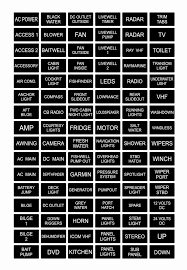 It makes it so much easier to see a printed word/phrase rather than a handwritten one, especially if your handwriting is atrocious. Electrical Panel Labels New 96 Black White Boat Marine Electric Panel Switch Label Printable Label Templates Electrical Panel Document Templates