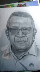 Lukis Wajah Kisah Seorang Pemimpin Berwibawa Dan Disiplin Yang Tinggi Art By Fir Daus Teknik Pensil Arsir Dan Garis Lukisan Wajah Lukisan Art