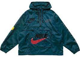 Nike X Cactus Plant Flea Market Anorak Teal Anorak Leather Jacket Men Nike
