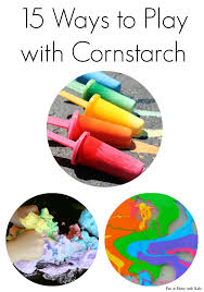 15 Ways To Play With Cornstarch Cornflour Craft Activities For Kids Art For Kids Childrens Activities