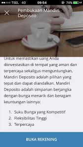 Risiko lainnya mencairkan bunga deposito sebelum jatuh tempo lainnya adalah memungkinkan kamu menggunakan uang tersebut untuk hal yang gak penting. Deposito Lewat Mandiri Online Cerita Popoh