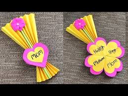A blank card, fabric or decorative paper, glue. Diy Mother S Day Special Card Beautiful Handmade Mother S Day Greeting Cards Idea Youtube