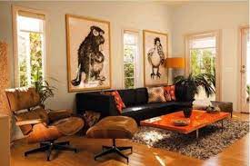 Sala Color Naranja Marron Salon Naranja Sala De Estar Marron Colores Para Habitaciones