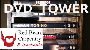 Homcom bookcase storage tower cd dvd games rack wooden shelves. Building A Dvd Rack Tower Shelf From Wood Youtube